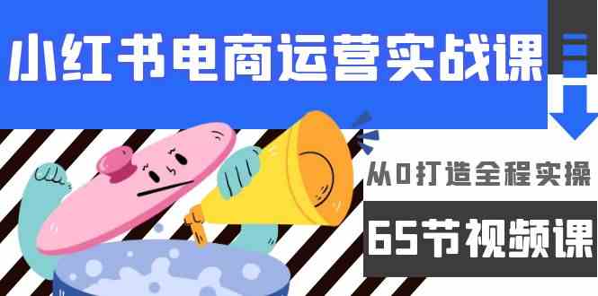 小红书电商运营实战课，​从0打造全程实操（63节视频课）-点格网络