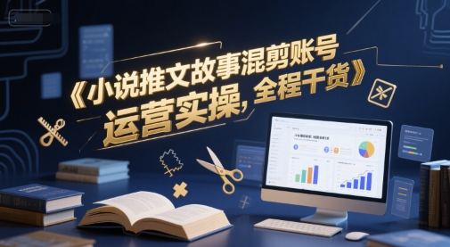 小说推文故事混剪账号运营实操，全程干货-点格网络