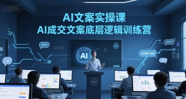 AI文案实操课，AI成交文案底层逻辑训练营-点格网络