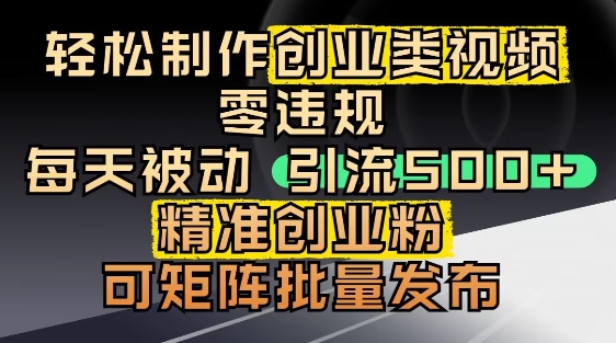 抖音引流创业粉，几分钟一个视频，非常暴力，小白直接可上手操作-点格网络