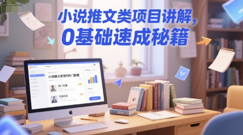 小说推文类项目讲解，0 基础速成秘籍-点格网络