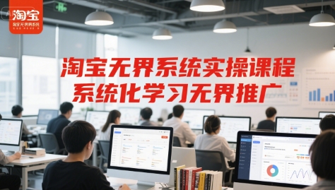 淘宝无界系统实操课程，系统化学习无界推广-点格网络