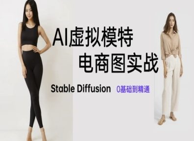 AI虚拟模特电商图实战，AI绘画Stable Diffusion 0基础到精通-点格网络