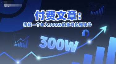 付费文章：拆解一个年入300W的喜马拉雅账号-点格网络