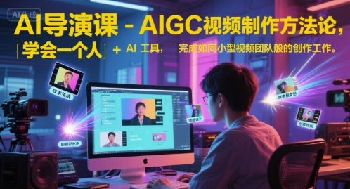 AI导演课-AIGC视频制作方法论，学会一个人+AI工具，完成如同小型视频团队般的创作工作，实现导演梦-点格网络