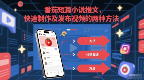 番茄短篇小说推文，快速制作及发布视频的两种方法-点格网络