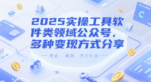 2025实操工具软件类领域公众号，多种变现方式分享-点格网络