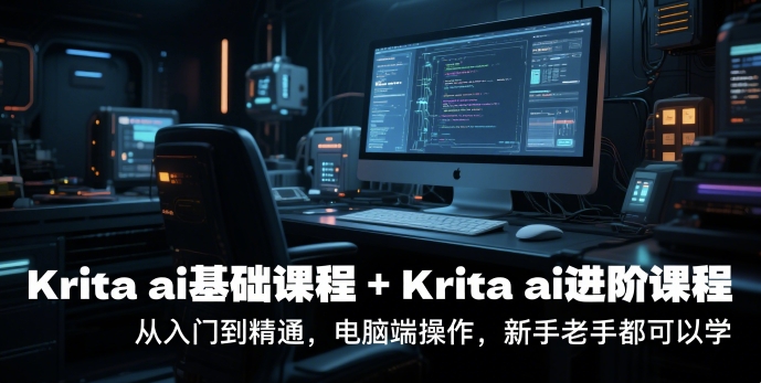 krita ai基础课程+Krita ai进阶课程，从入门到精通，电脑端操作，新手老手都可以学-点格网络