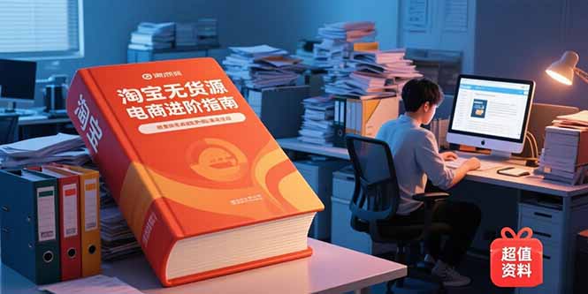 （15317期）淘宝无货源电商进阶指南，包含新人课、进阶课，配套资料，蓝海选品等-点格网络