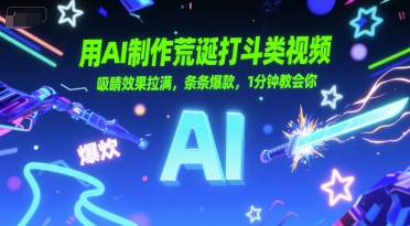 用AI制作荒诞打斗类视频，吸睛效果拉满，条条爆款，1分钟教会你-点格网络