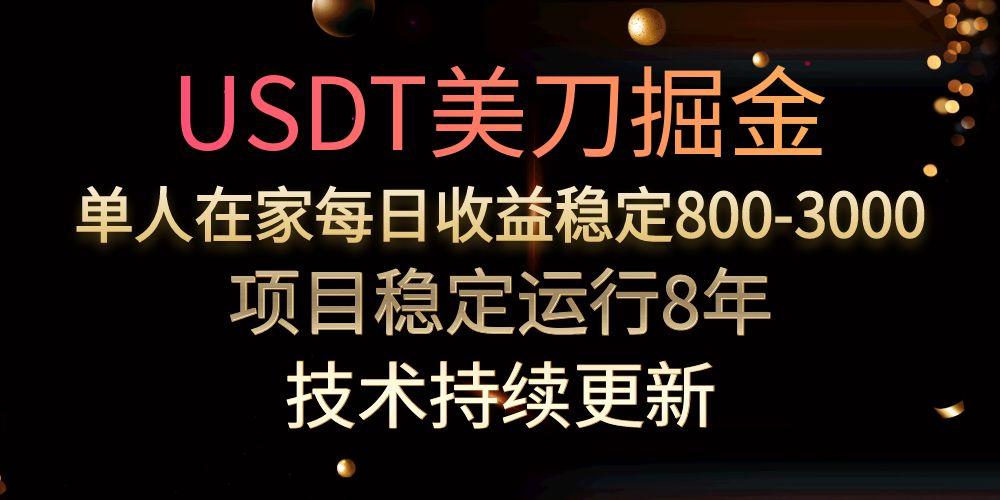（15527期）USDT美刀掘金，单人每日收益800-3000，稳定运行8年-点格网络