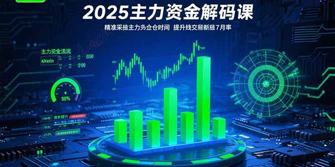 （15511期）2025主力资金解码课：精准捕捉主力建仓时机，提升短线交易胜率(更新7月)-点格网络