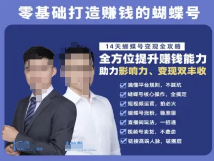蝴蝶号专栏-视频号运营教程，零基础打造挣钱的蝴蝶号，14天蝴蝶号变现全攻略-点格网络