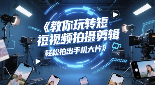 教你玩转短视频拍摄剪辑，轻松拍出手机大片-点格网络