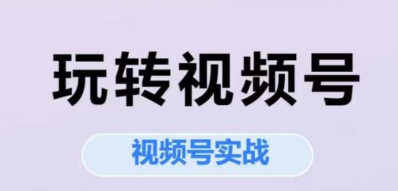 玩转视频号，视频号实战系列课-点格网络