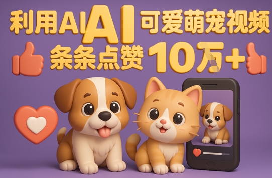 能骗过系统的AI萌宠视频制作全攻略：从0到 2W粉的爆款密码-点格网络
