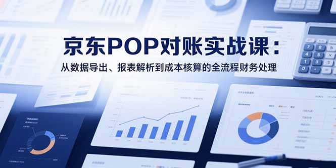 （15447期）2025京东POP对账实战课：从数据导出、报表解析到成本核算的全流程财务处理-点格网络