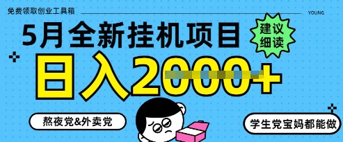 5月最新挂G项目8.0玩法，纯手机操作，稳稳日入1k+【揭秘】-点格网络