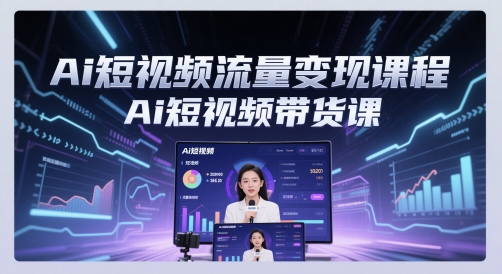 Ai短视频流量变现课程，Ai短视频带货课-点格网络
