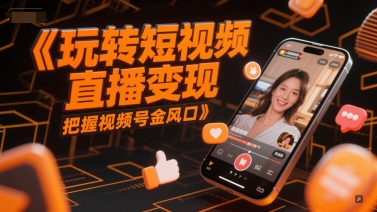 玩转短视频直播变现，把握视频号金风口-点格网络