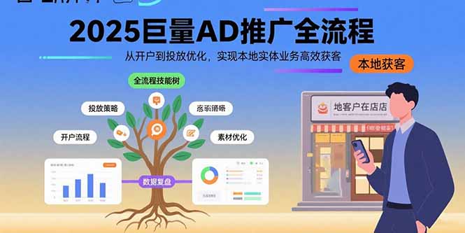 （15608期）2025巨量AD推广全流程，从开户到投放优化，实现本地实体业务高效获客-点格网络