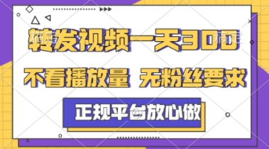 转发视频一天3张+，正规平台放心做，不看播放量，不看粉丝量，一个任务几分钟完成【揭秘】-点格网络