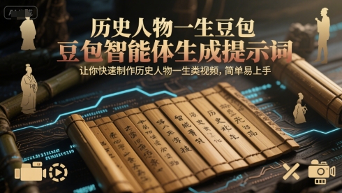 历史人物一生豆包智能体生成提示词，让你快速制作历史人物一生类视频，简单易上手-点格网络