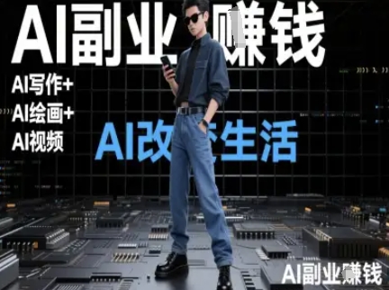 AI改变生活（Ai写作+AI绘画+Ai视频），AI副业挣钱-点格网络