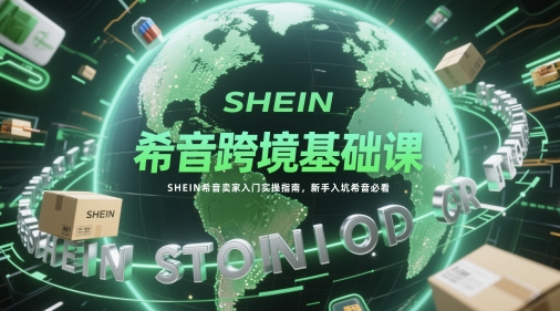 希音跨境基础课，SHEIN希音卖家入门实操指南，新手入坑希音必看-点格网络