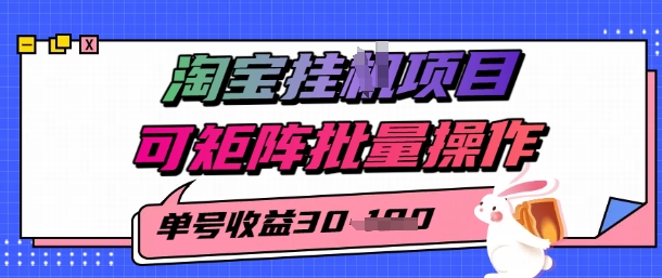 淘宝挂G项目，单号30，可矩阵批量操作-点格网络