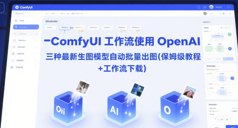 ComfyUI 工作流使用 OpenAI 三种最新生图模型自动批量出图(保姆级教程+工作流下载)-点格网络