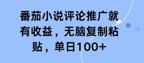 番茄小说评论推广就有收益，无脑复制粘贴，单日100+-点格网络
