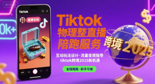 Tiktok物理整蛊直播陪跑服务-tiktok跨境2025-点格网络