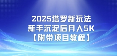 2025塔罗新玩法，新手沉淀后月入5K【附带项目教程】-点格网络