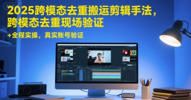 2025跨模态去重搬运剪辑手法，跨模态去重现场验证 +全程实操，真实账号验证-点格网络