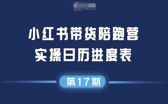 小红书第17期带货陪跑营，不囤货，无不直播，无不投流，通过选品+笔记内容+测品+笔记铺量+矩阵运营打爆款-点格网络